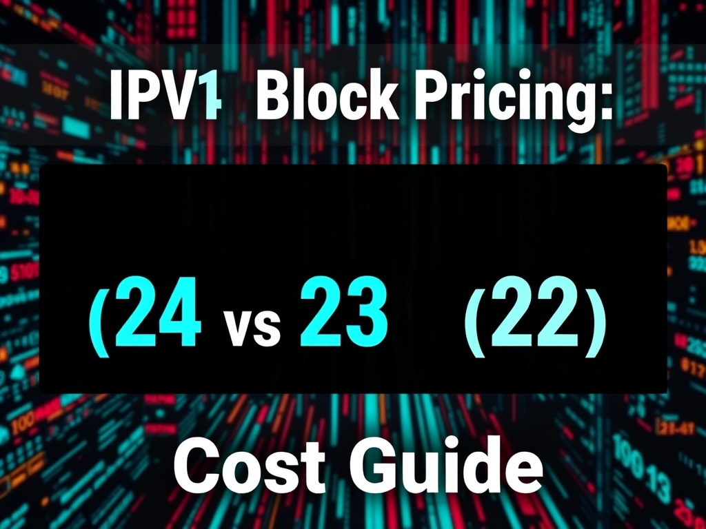 IPv4 Block Pricing: /24 vs /23 vs /22 — Cost Guide